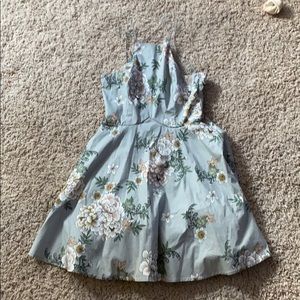 Floral Highneck Dress